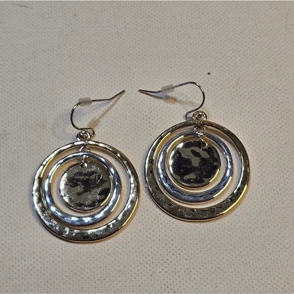 Robert Lee Morris Mixed Metals Chandelier Earrings New - Picture 1 of 4